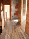 Salvaged wood floors