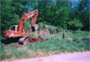 Digging the foundation